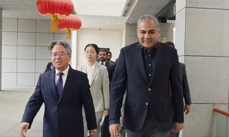 Mohsin Naqvi holds security talks with Chinese envoy