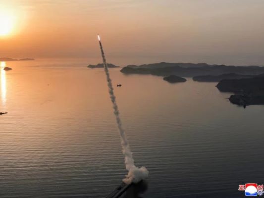 Kim Jong Un Oversees North Korea Missile Test with Cluster Warheads