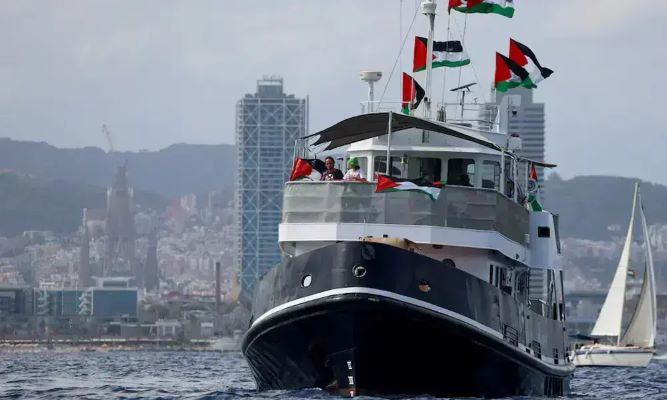 غزہ جانے والے امدادی فلوٹیلا کو اسرائیلی فورسز نے روک لیا