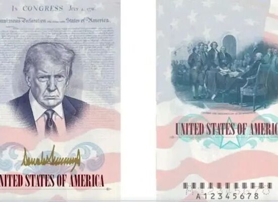 Trump new US passport