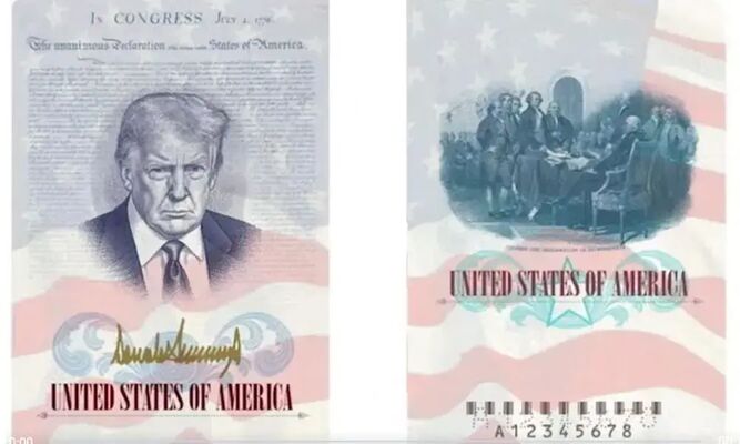 Trump Unveils New US Passport Featuring His Image for America’s 250th Anniversary