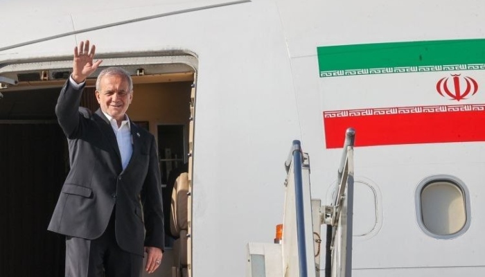 Iranian President Masoud Pezeshkian Arrives in Pakistan on Official Visit