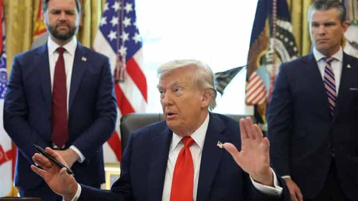 Trump Iran war statement