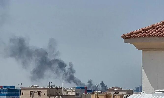قطر میں ایرانی میزائل حملہ