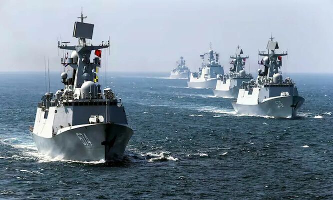 China Conducts South China Sea Drills Around Disputed Scarborough Shoal