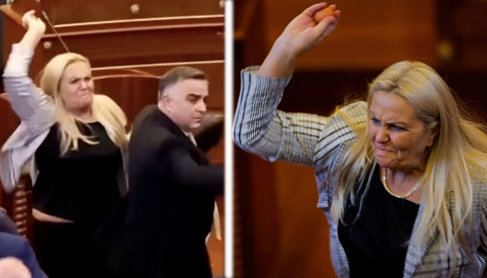 Kosovo Opposition MP Throws Eggs at Acting PM Albin Kurti