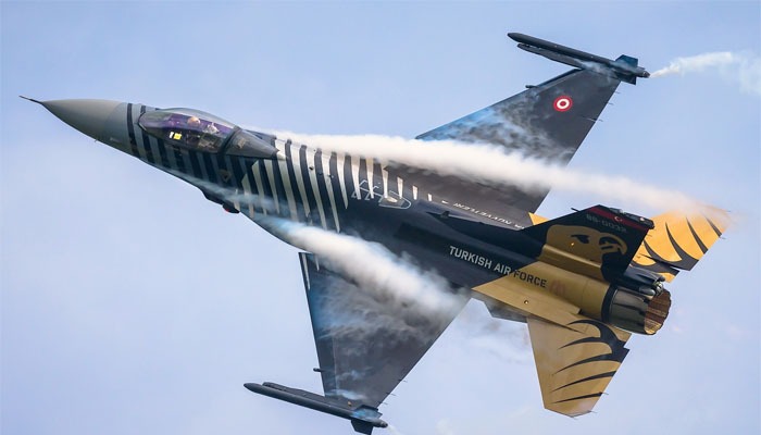 Turkish F-16 Fighter Jet Crashes During Training Flight