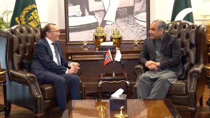 Mohsin Naqvi, Norway Foreign Minister Agree to Curb Illegal Immigration
