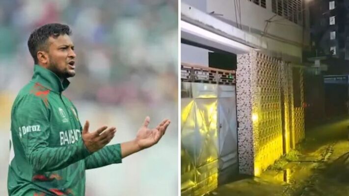 Shakib Al Hasan Home Attacked After Hasina Event