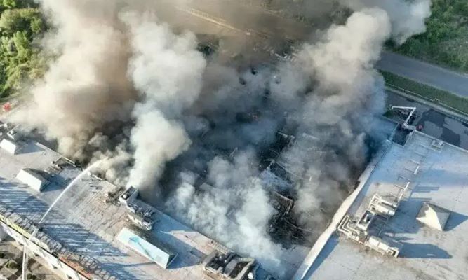 Ukrainian drone attack